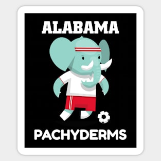 ⚽ Alabama Football, Elephant Kicks the Ball, Imaginary Team Spirit Sticker